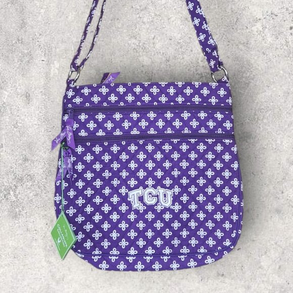 Vera Bradley Collegiate Crossbody - Texas Christian University - NWT - Picture 1 of 6